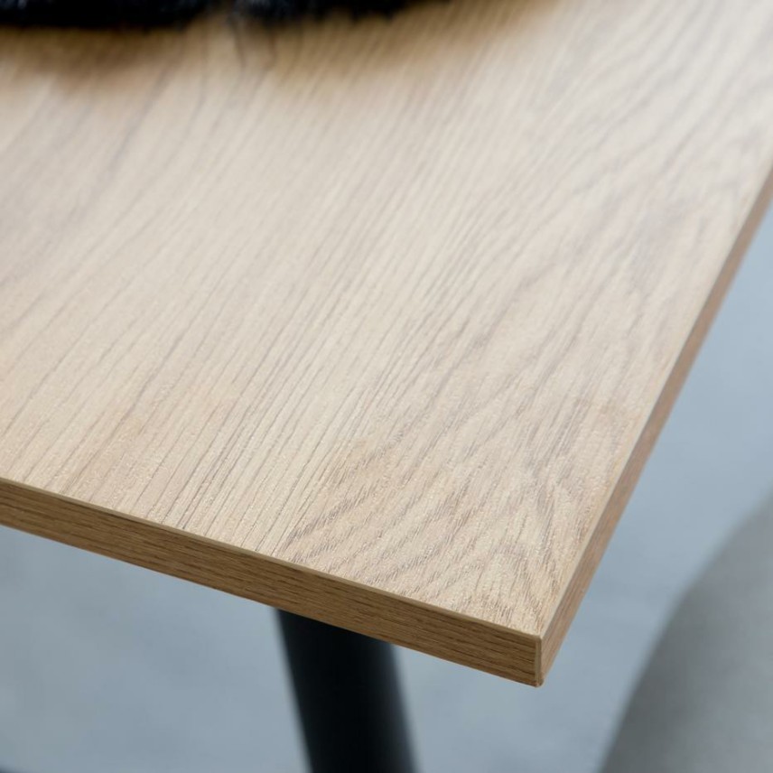 Tan mesa de comedor plegable rectangular 88/160 de madera color teca